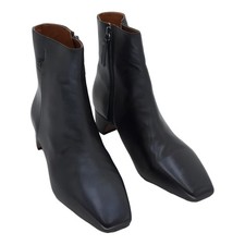 Franco Sarto Luella Square Toe Ankle Boots Bl...