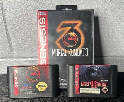 Mortal Kombat 1 2 3 Trilogy Lot Sega Genesis - MK3 CIB w/ Manual - TESTED