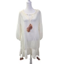 NWT Anthropologie Sundays Gauzy Tunic/Dress w/Tassel Detail Size 3/Large