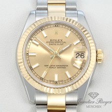 Rolex Medium Datejust 31 mm 178273 2014 Stahl Gelbgold 750 Automatik Gold