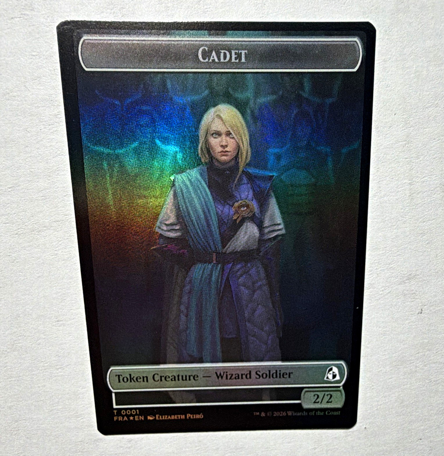 MTG Foil Token Creature Lot 2 Cadet 2/2 T0001 + Beast 4/4 Trample T0008