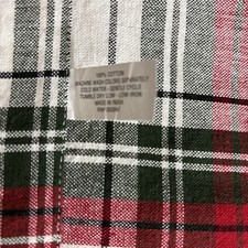Washable Table Cloth Striped Holiday Tablecloth 100 Cotton Without Tags