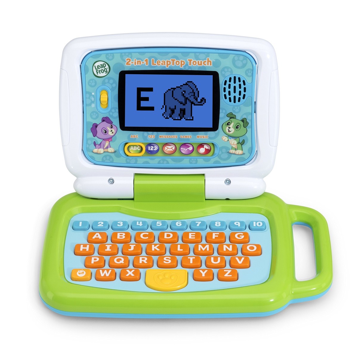2 in 1 Green Learning Laptop for Kids Ages 2 5 Touch Screen and