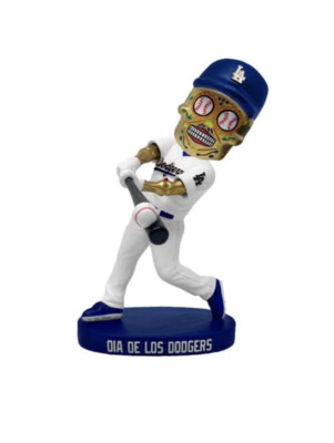 Dia de Los ドジャース スカル ボブルヘッド Sugar S d2T1 Los Angeles Dodgers Dia De Los Muertos Sugar Skull