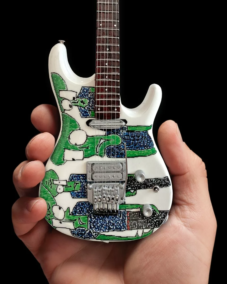 Joe Satriani Guitar Original Alien Art Tribute Replica Mini Guitar