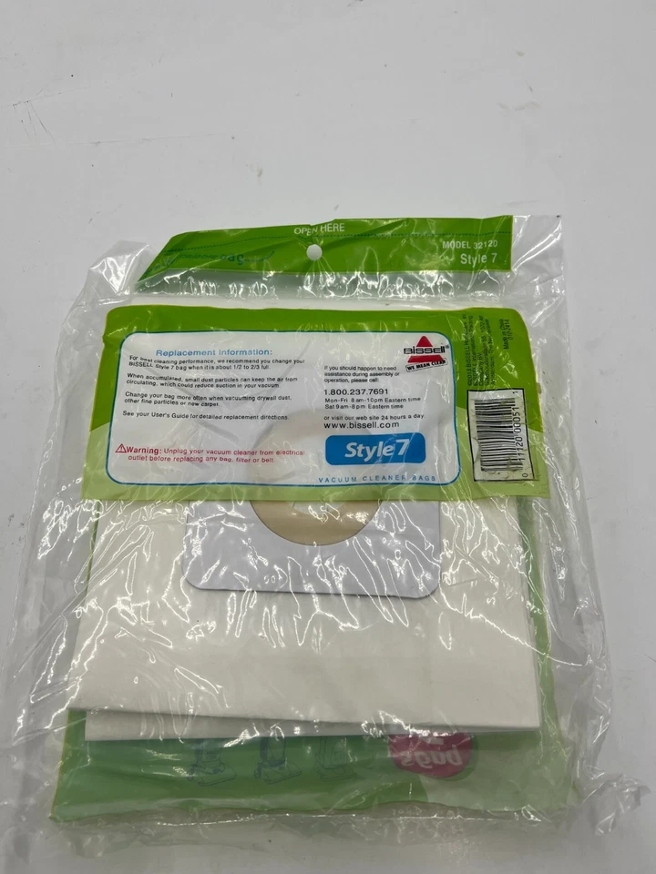 4 Pack of 3 Bissell Genuine Style 7 Vacuum Bags 32120 for PowerForce 3522 - Image 4 of 4