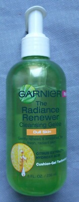 Garnier The Radiance Renewer Cleansing Gelee Face Wash Cleanser Dull Skin 8 oz.