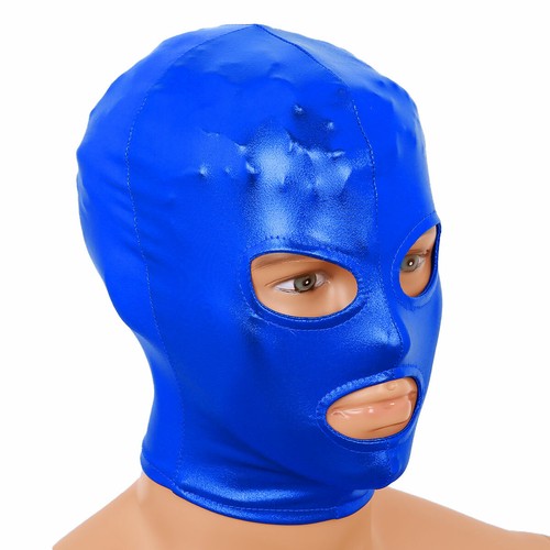 Mens&Womens Headgear Face Cover Hood Mask Cosplay Costume Roleplay Sexy Lingerie - Picture 57 of 77