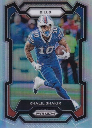 2023 Panini Prizm - Silver Prizm #33 Khalil Shakir - Bills - Picture 2 of 3