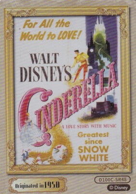 2023 Disney 100 Carnival Series Card Fun Base #D100C-SR48 Cinderella