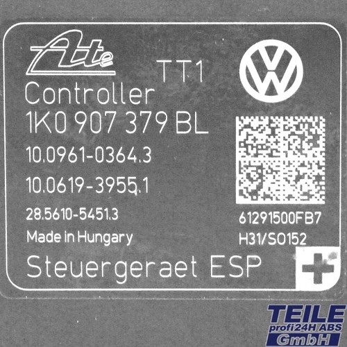 ABS Steuergerät VW 1K0614517DP 1K0907379BL 10096103643 24Monate Garantie* - Bild 6 von 6