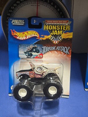 Mattel Hot Wheels Monster Jam Jurassic Attack Die Cast Toy Truck #B0678, NIB