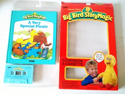 Vintage Big Bird StoryMagic Sesame Street Tape & book A Very