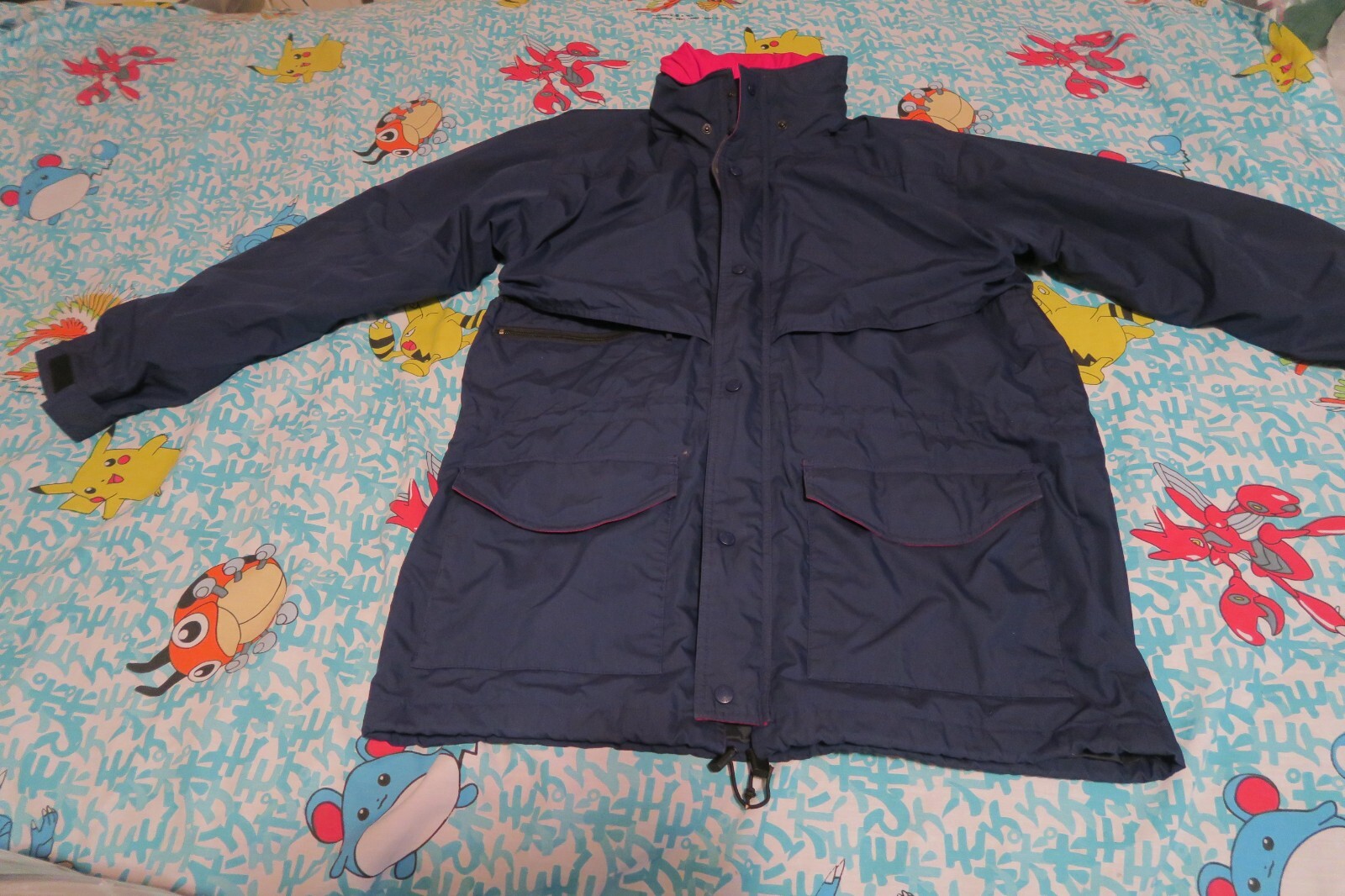 Vintage Eddie Bauer GoreTex Jacket Mens Large Navy B… Gem