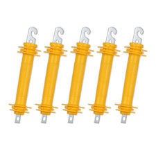 5PCS Electric Fence Synthetic Rubbergate Rubber Gate Handle, Heavy Stamped Steel