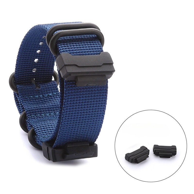 Cinturino Orologio In Tela Nylon Per Casio G-Shock – Stile Militare – Larghezze Da 16 A 22 Mm