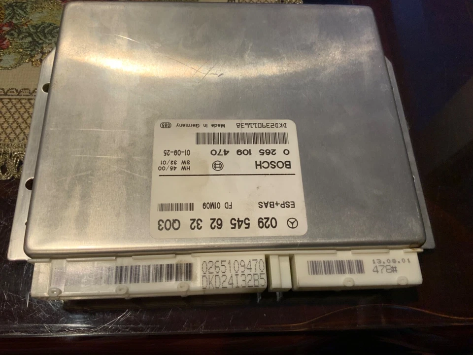 01-03 MERCEDES BENZ CLK430 ESP+BAS COMPUTER MODULE OEM 029 545 62 32 Q03 Foto 2 de 4