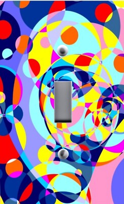 Light Switch Plate covered with image of SALVADOR DALI ABSTRACT PAINTING