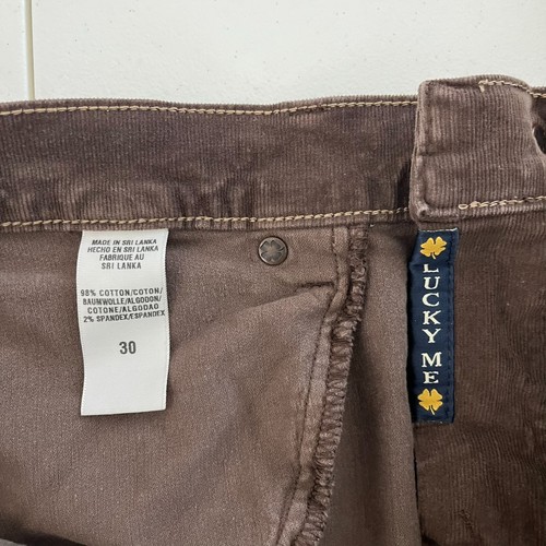 Lucky Brand Corduroy Pants Women's Size 30 Brown Bootcut Mid Rise Y2K - Picture 9 of 9