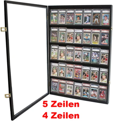 NISORPA Hölzern Wandhalterung Vitrine Schutzbox Anti-UV Für Sport star Card Weihnachten