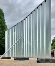 Steel hoarding panels