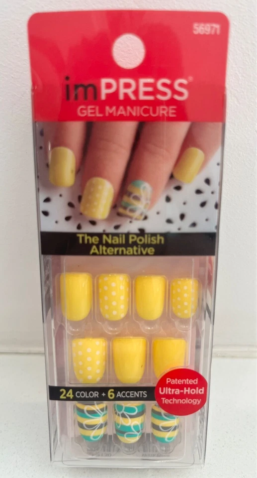 ImPRESS press on false nails -  24/30 Gel Look instant nails - Various Designs