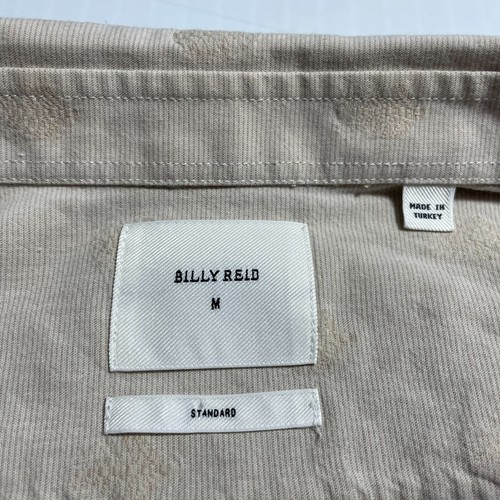Camisa Billy Reid Beige Bordada Floral Palma Ltwt Algodón M (corta)* - Imagen 8 de 15