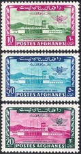 Afghanistan 1964 Airport/Aviation/Buildings/Architecture/Transport 3v (n26232)
