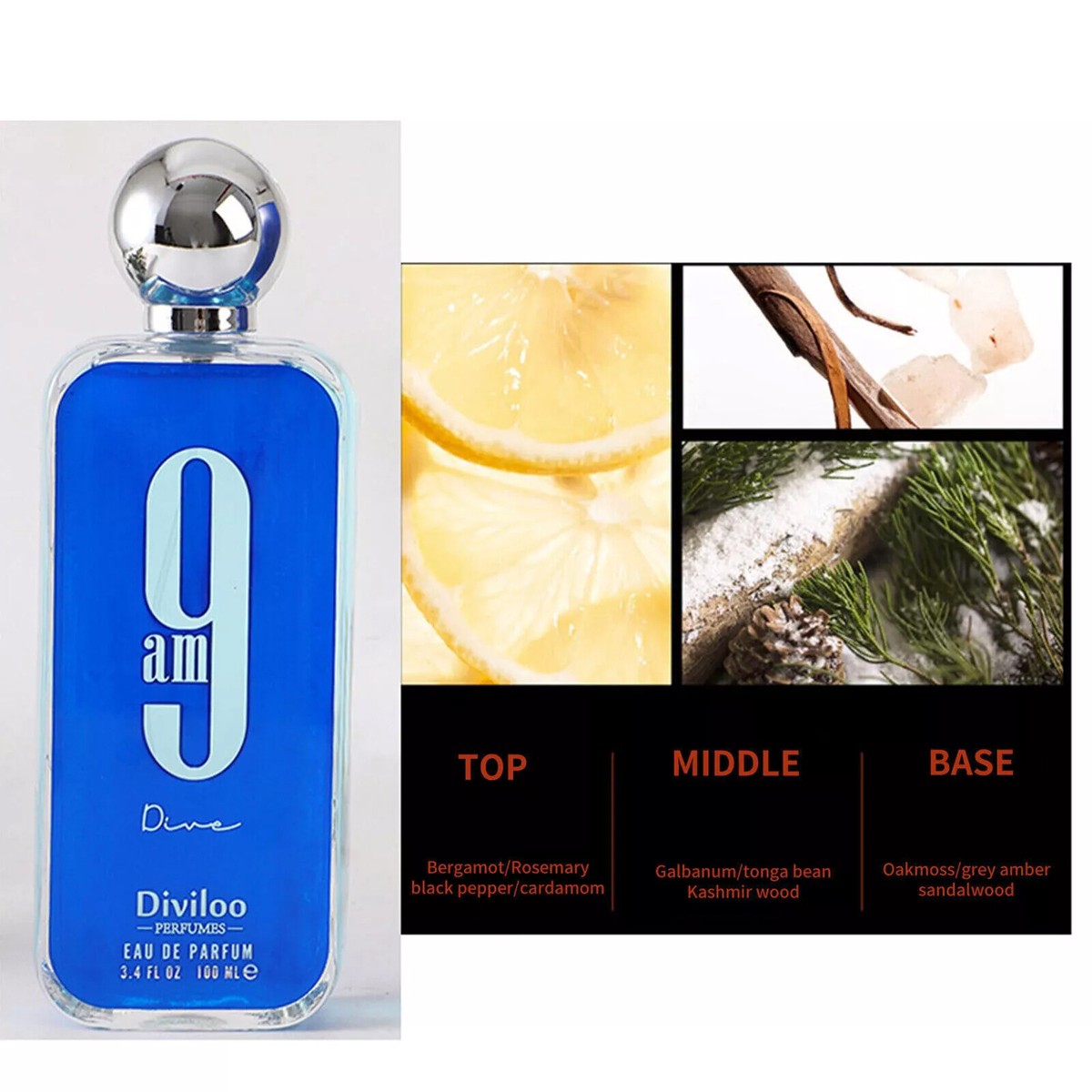 Diviloo 9 AM Dive Unisex EDP Spray 3.4oz New Packaging Fast