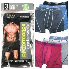 New Mens 3-Pack Climalite Performance Boxer Briefs Underwear Flex Waistband