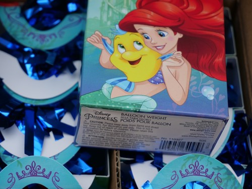 6 x Disney Ariel Little Mermaid Balloon weight Party Table Weights x 6 - Picture 3 of 4