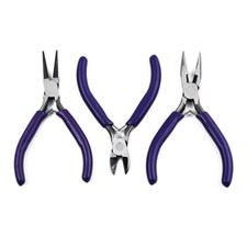 3x Plier Set Side Cutter Round Nose Needle Nose Wire Cutter Plier Jewelry Design