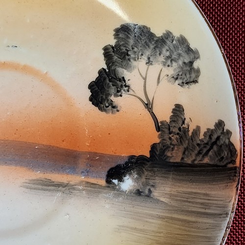 Vintage Hand Painted Noritake Tea Cup Saucers Set of 3 - Picture 6 of 8