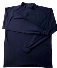 Men's Mock turtleneck Long Slv Heavyweight Ctn Top.  Size S to 3XL. Made in USA
