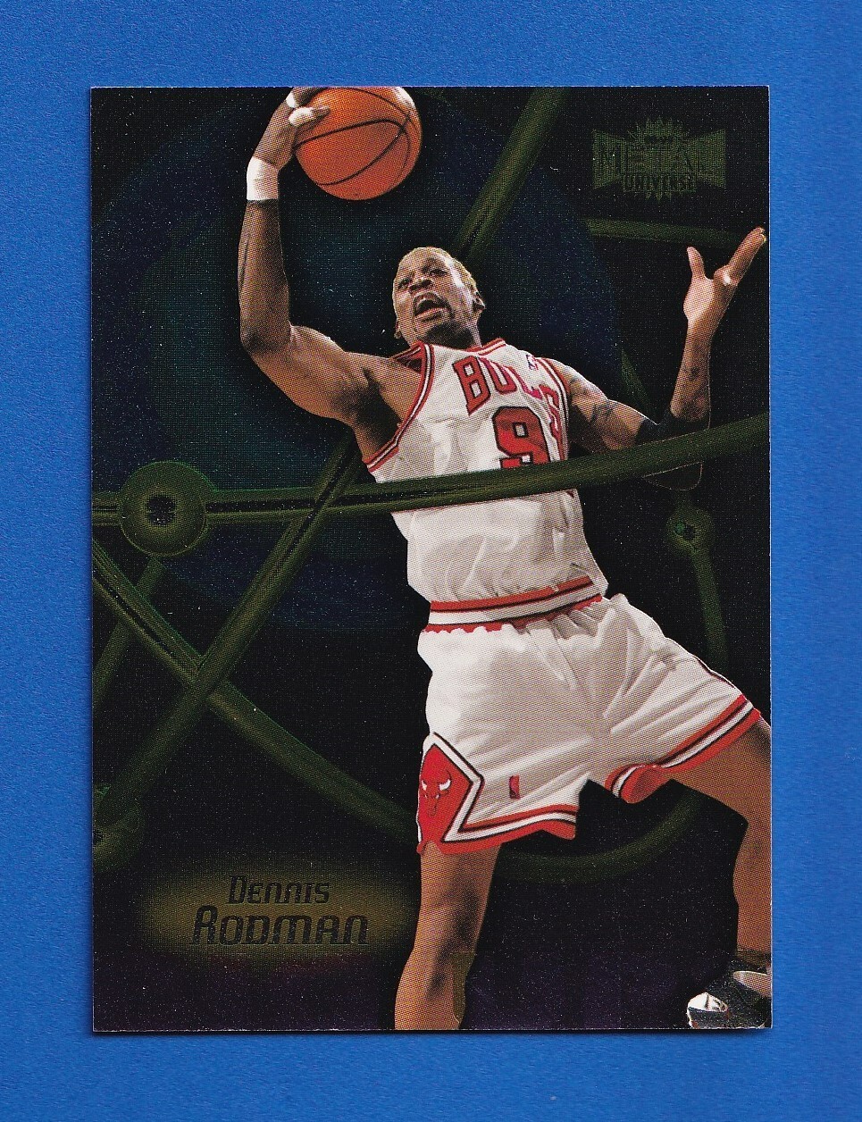 1998-99 Metal Universe Big Ups Dennis Rodman #8 of 15BU Chicago Bulls