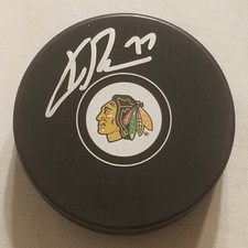 Kirby Dach Autographed Chicago Blackhawks Puck #7