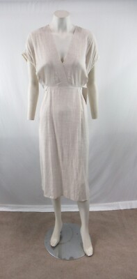 NWT ZARA Basic Women's Tie Back Midi Dress Size M #OS456