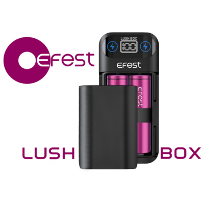 Efest Lush Box Ladegerät / Powerbank für 18650 3,6V -3,7V Li-Ionen Akkus