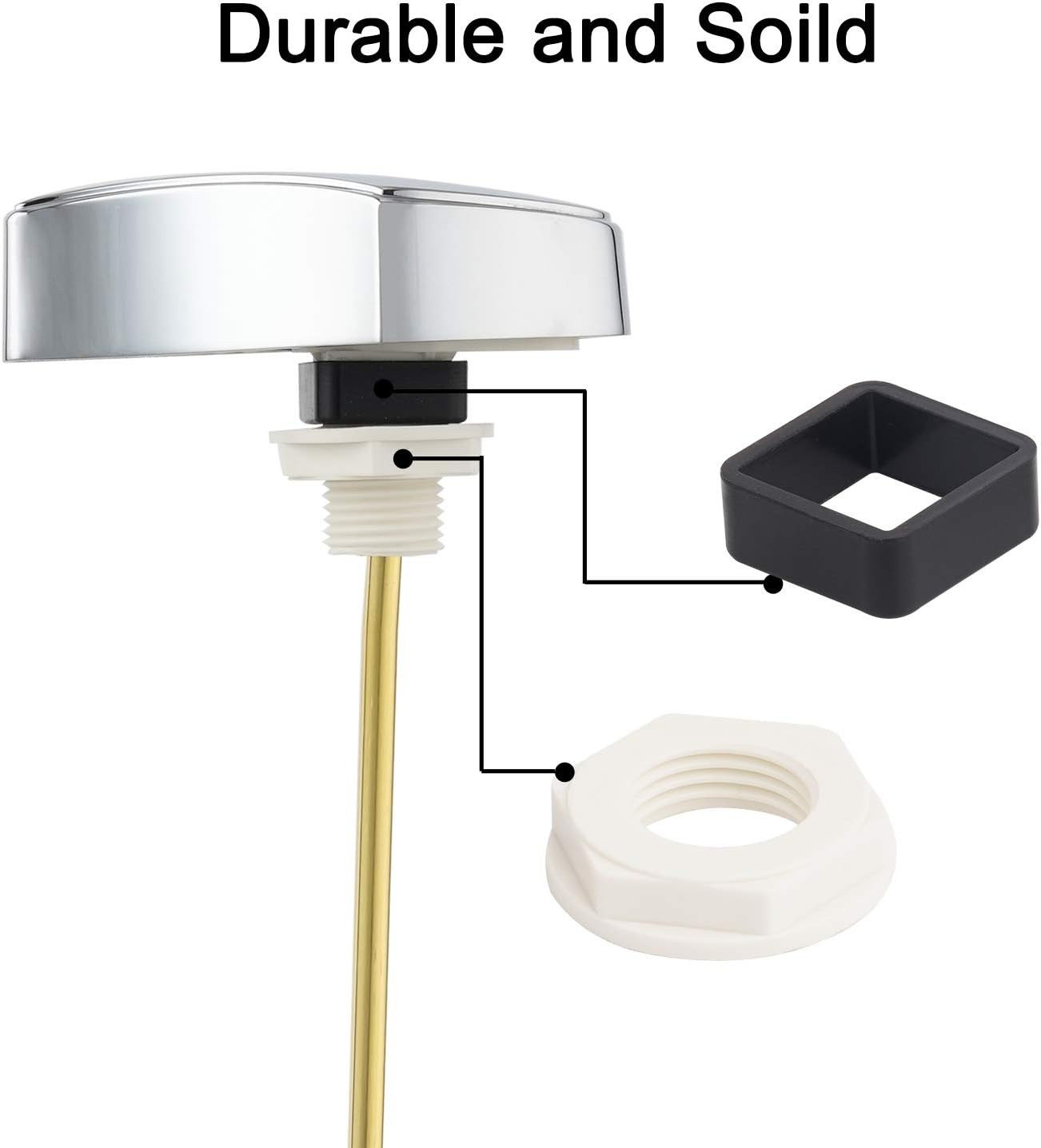 Ifealclear Brass Toilet Tank Flush Lever Replacement Compatible with TOTO THU004