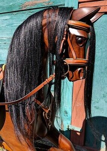 mahogany rocking horse