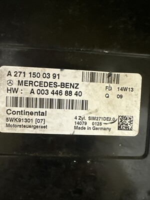 Mercedes Motorsteuergerat   Engine Ecu                 A2711500391