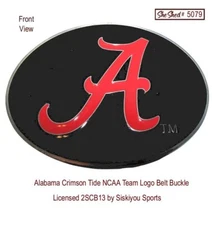 Alabama Crimson Tide Team Logo Belt Buckle NCAA Licensed 2SCB13 by Siskiyou