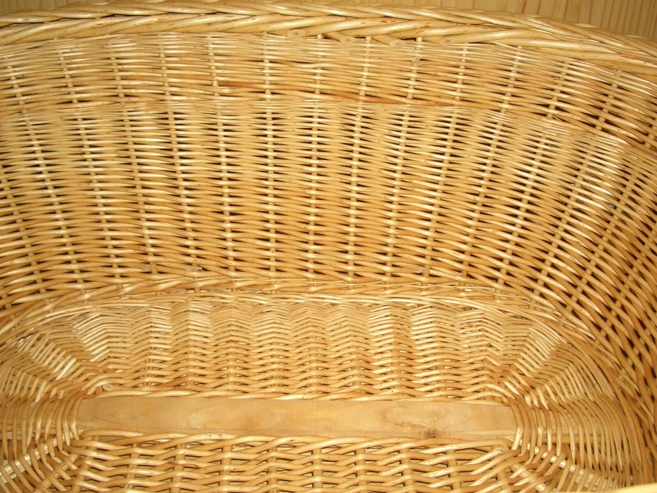 Baby- Wäschekorb groß Weidenkorb natur Weide,deutsche Handarbeit Gr.ca.99 x 65cm - Bild 4 von 4