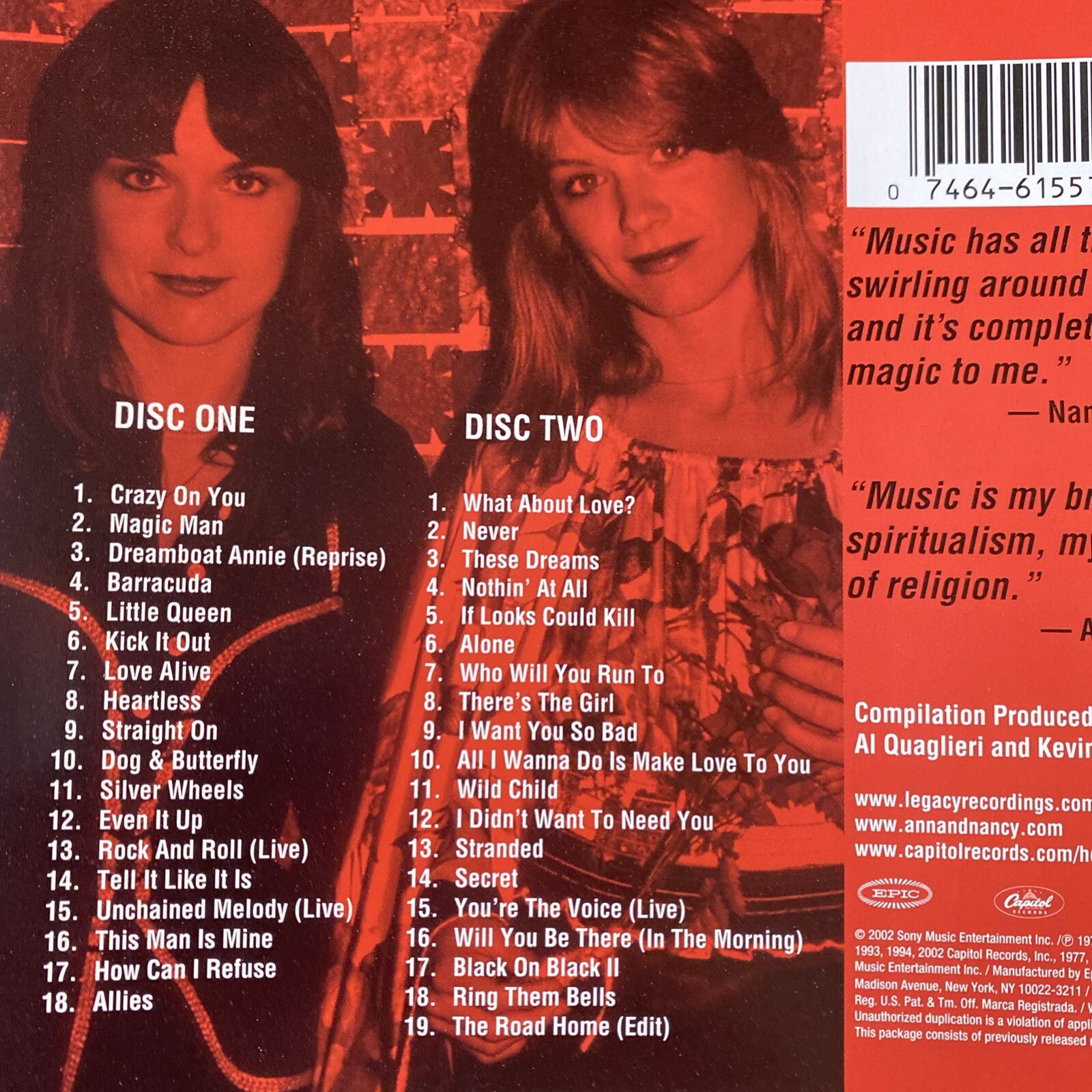 Heart 2 LOT: The Essential Heart 💽 & Bad Animals Cassette   VG   Fast 🚚 thumbnail 5