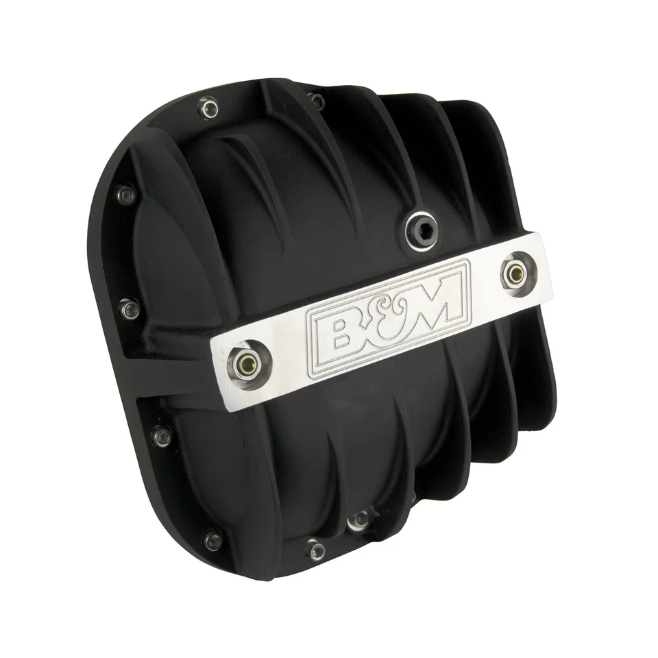Cubierta diferencial B&M Hi Tek aluminio negro para Ford F 150 2009-2023 41298 Foto 2 de 4
