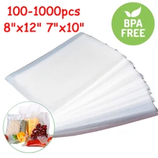 500/1000 Quart Vacuum Sealer Bags 8x12 7x10 Embossed Food Saver Storage Package