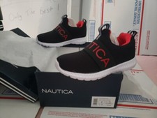 Nautica Mattoon Slip On Sneakers toddler Size 8 Black Shoes 00s