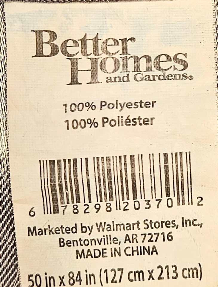 Better Homes & Gardens Embossed Damask Blackout Grommet Curtain 2 Panels 50"x84" - Image 4 of 4