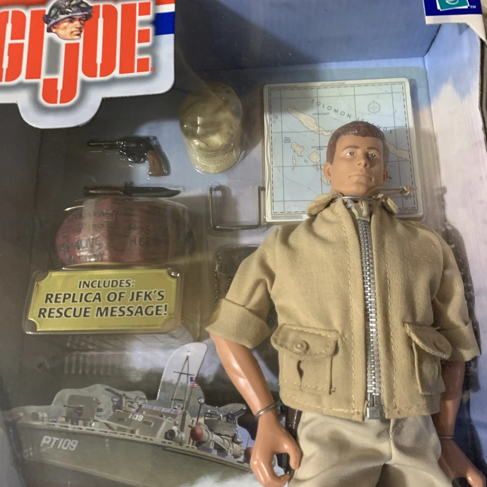 SELLADO NUEVO GI Joe Segunda Guerra Mundial JFK John F Kennedy PT 109 Barco Comandante Figura 12 Pulgadas Foto 2 de 4