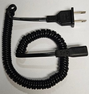 2-Prong AC Power Cord Cable Adapter for Phillips Norelco Shaver, Fit Many Models